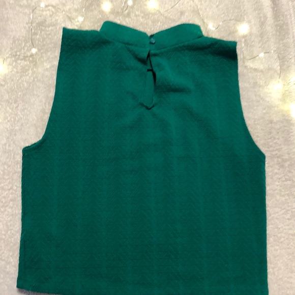 Emerald green crop turtleneck ❤️ - Picture 3 of 4